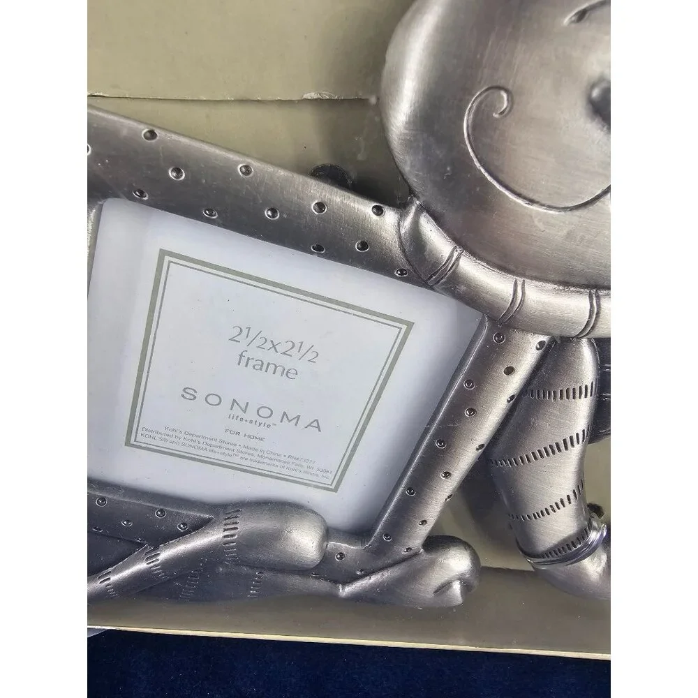 Silver Kitty Frame-Cat Frame-Photo Frame-Sonoma Photo Frame-Mouse- Picture Frame